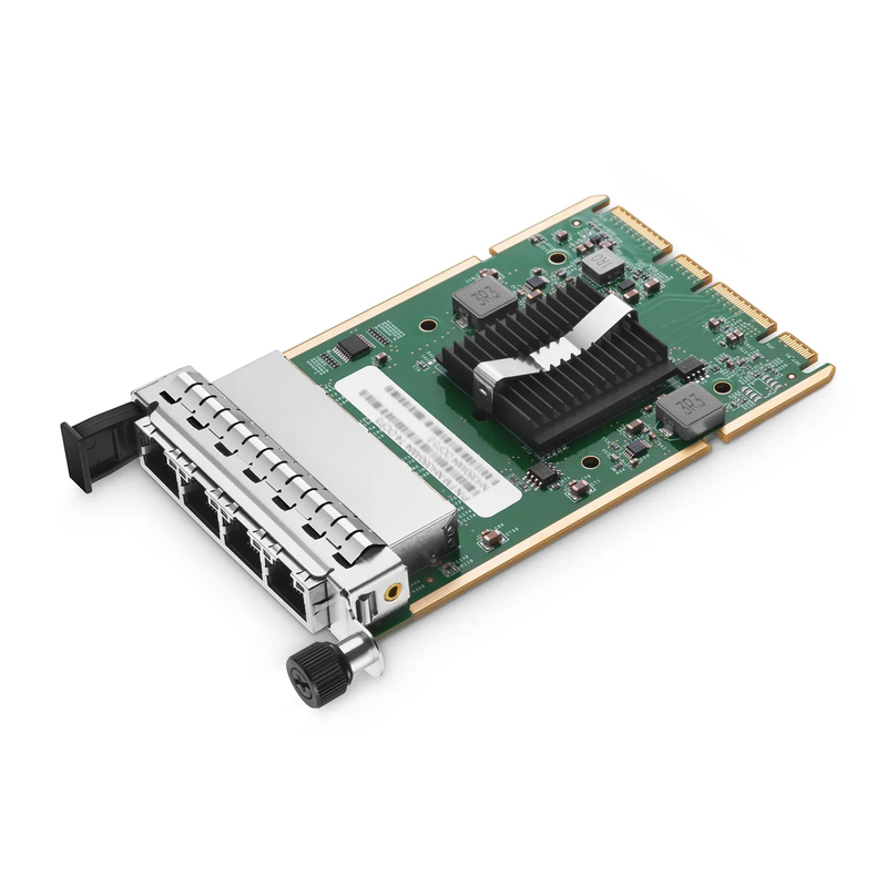 SFPS Intel I350-AM4 Based Ethernet Network Interface Card, 1G Quad-Port RJ45, OCP3.0, PCIe 2.0 x4, Comparable to Intel I350-T4, Tall&Short Bracket SFPS