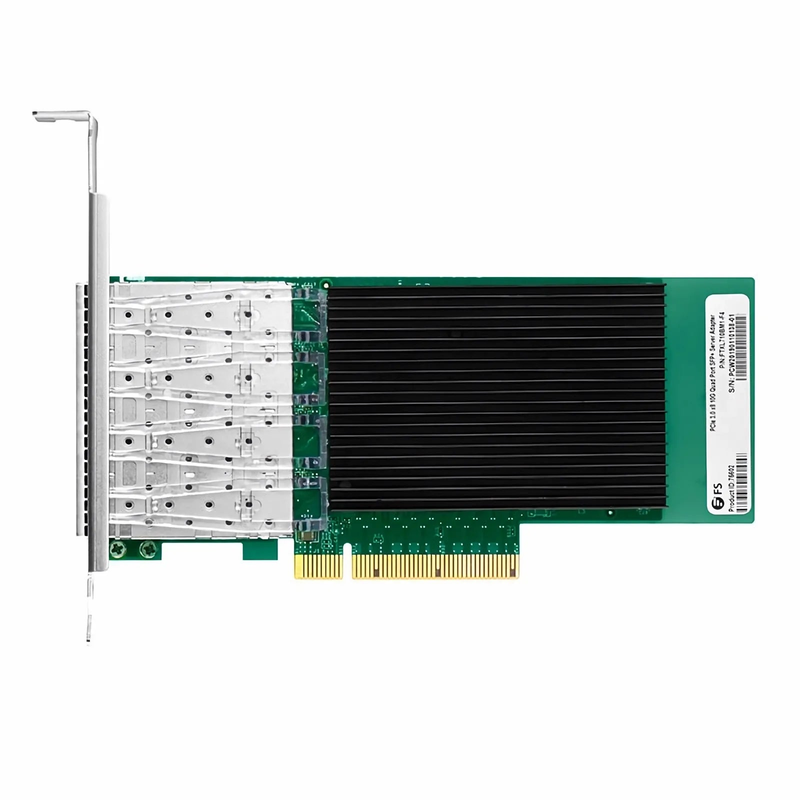 SFPS Intel XL710-BM1 Based Ethernet Network Interface Card, 10G Quad-Port SFP+, PCIe 3.0 x 8, Comparable to Intel X710-DA4, Full Height&Low Profile SFPS