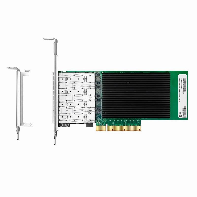 SFPS Intel XL710-BM1 Based Ethernet Network Interface Card, 10G Quad-Port SFP+, PCIe 3.0 x 8, Comparable to Intel X710-DA4, Full Height&Low Profile SFPS