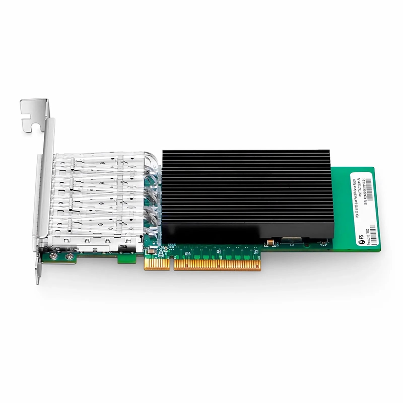 SFPS Intel XL710-BM1 Based Ethernet Network Interface Card, 10G Quad-Port SFP+, PCIe 3.0 x 8, Comparable to Intel X710-DA4, Full Height&Low Profile SFPS