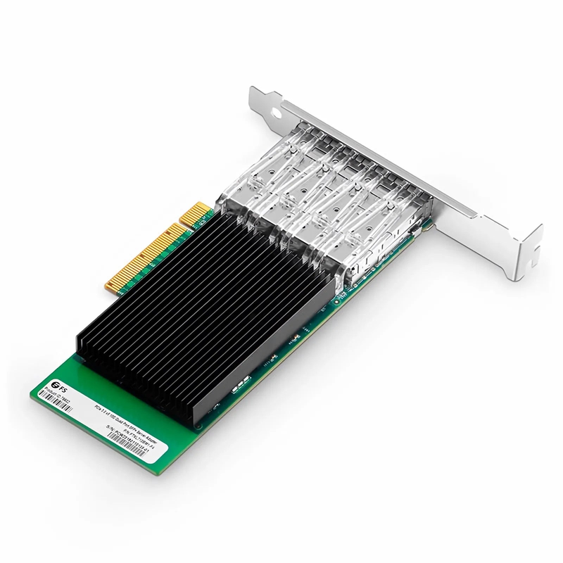 SFPS Intel XL710-BM1 Based Ethernet Network Interface Card, 10G Quad-Port SFP+, PCIe 3.0 x 8, Comparable to Intel X710-DA4, Full Height&Low Profile SFPS
