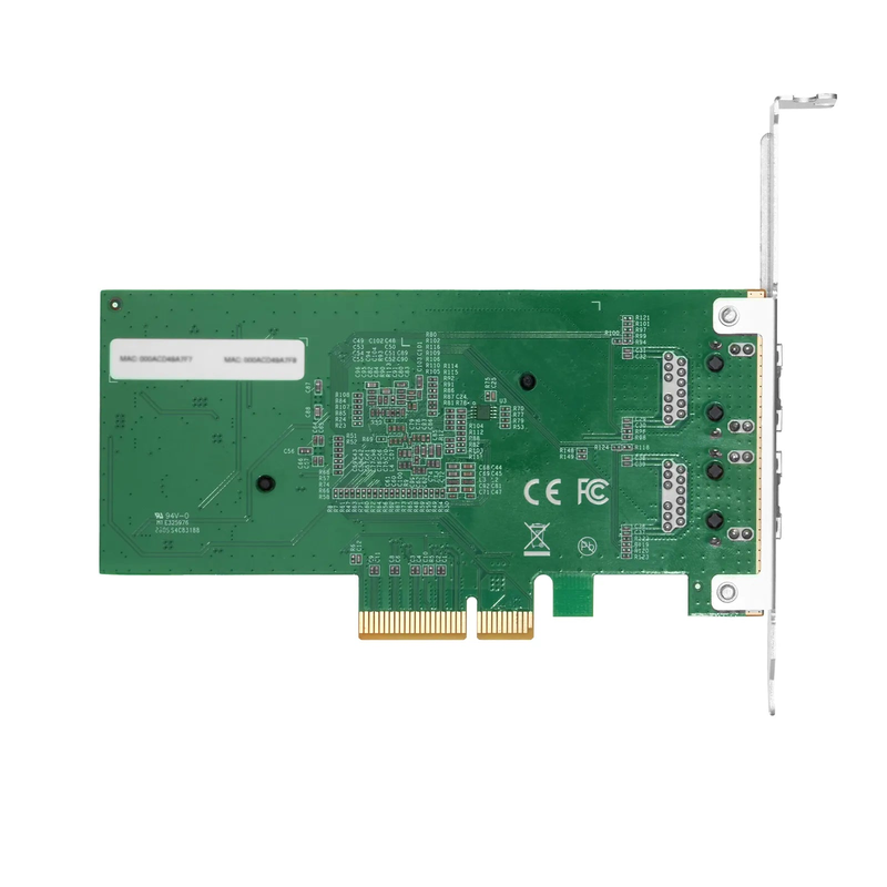 SFPS Intel E610-XAT2 Based Ethernet Network Interface Card, 10G Dual-Port RJ45, PCIe 4.0 x4, Comparable to Intel E610-XT2, Tall&Short Bracket SFPS