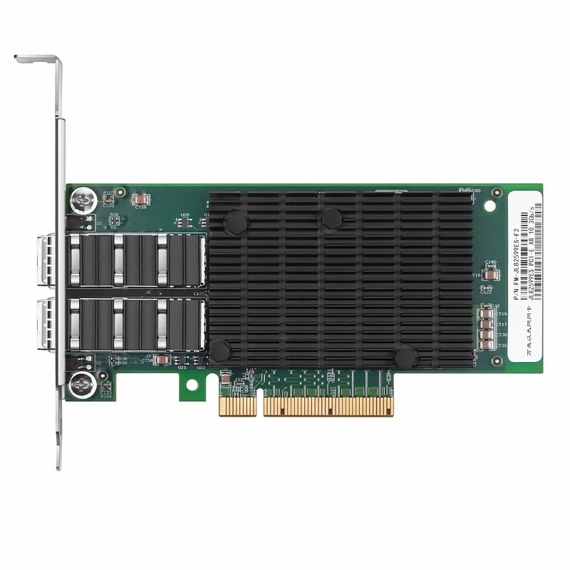 SFPS Intel 82599ES Based Ethernet Network Interface Card, 10G Dual-Port SFP+, PCIe 2.0 x8, Comparable to Intel X520-DA2, Full Height&Low Profile SFPS
