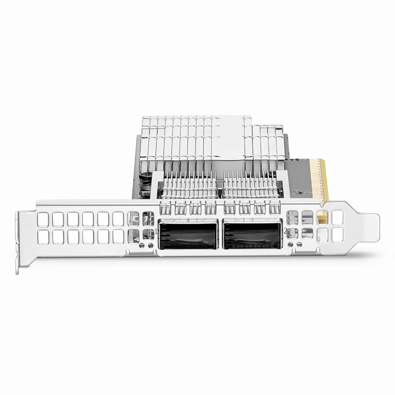 SFPS NVIDIA Mellanox MCX755106AS-HEAT ConnectXA®-7 InfiniBand & Ethernet Adapter Card 200GbE/NDR200, Dual-Port QSFP112, PCIe 5.0 x16, with x16 PCIe Extension Option, Secure Boot, Tall&Short Bracket SFPS
