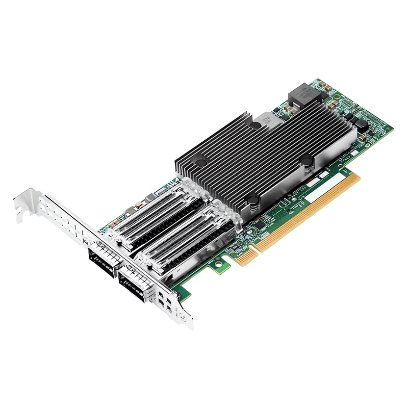 SFPS BroadcomA® BCM957508-P2100G Ethernet Network Interface Card, P2100G 100GbE Dual-port QSFP56, PCIe 4.0 x 16, Standard & Low Profile SFPS