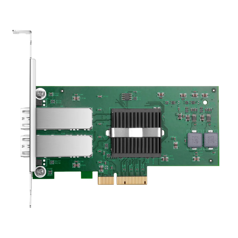 SFPS Intel I350-AM2 Based Ethernet Network Interface Card, 1G Dual-Port SFP, PCIe 2.0 x4, Comparable to Intel I350-F2, Tall&Short Bracket SFPS