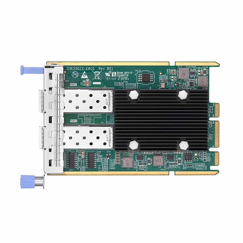SFPS Intel E810-XXVAM2 Based Ethernet Network Interface Card, 25G Dual-Port SFP28, OCP 3.0, PCIe 4.0 x 8 , Comparable to Intel E810-XXVDA2 OCP 3.0, Thumbscrew (Pull-tab) Bracket SFPS