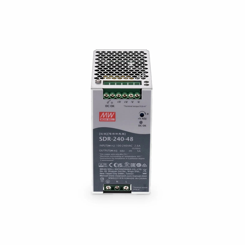 SFPS 240W 48VDC Slim DIN Rail High-Performance Industrial Power Supply with PFC Function SFPS