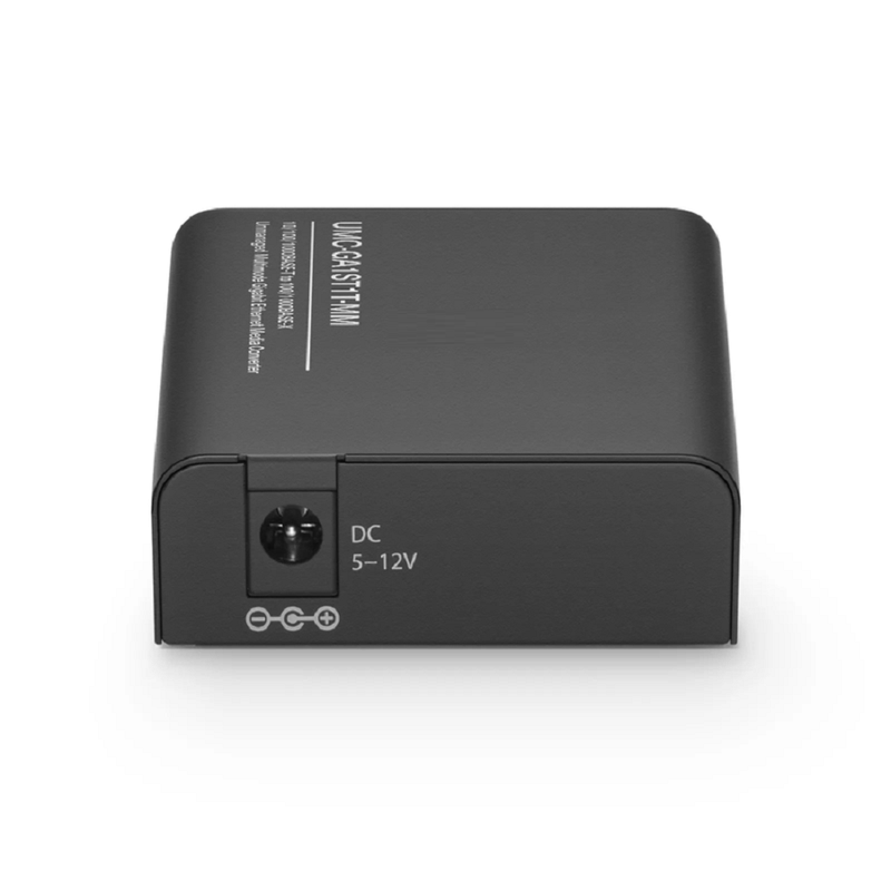 SFPS Mini Unmanaged 1x 10/100/1000Base-T RJ45 to 1x 100/1000Base-X Multimode ST 850nm 220/550m Gigabit Ethernet Media Converter, American Plug Standard SFPS