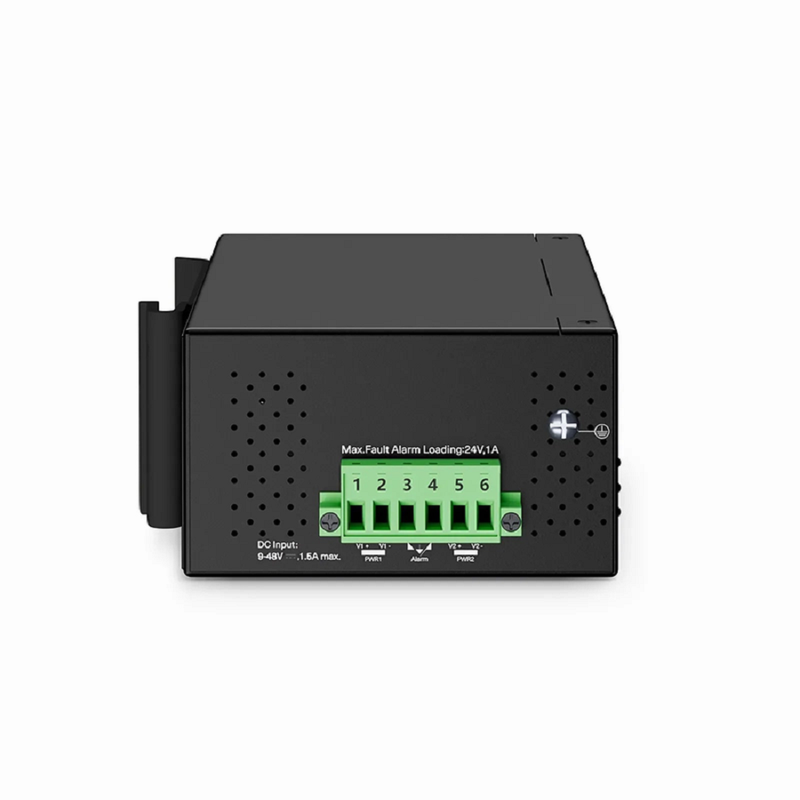 SFPS Industrial Managed 1x 100M/1G/2.5G/5G/10GBase-T RJ45 to 2x 100M/1G/2.5G/10GBase-X SFP+ Gigabit Ethernet PoE+ PD Media Converter SFPS