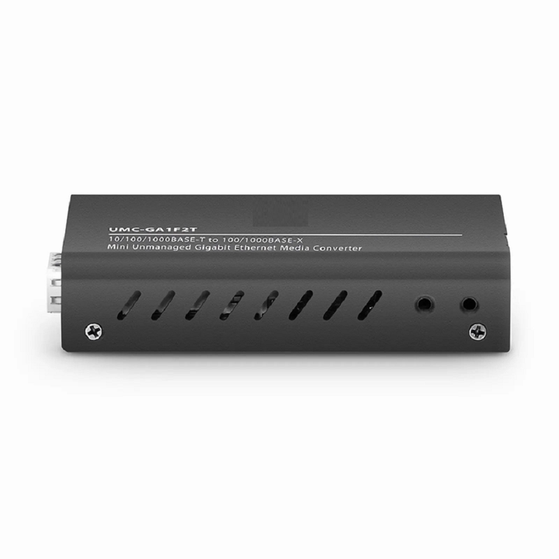 SFPS Mini Unmanaged 1x 10/100/1000Base-T RJ45 to 1x 1000Base-X SFP Gigabit Ethernet Media Converter, European Plug standard SFPS
