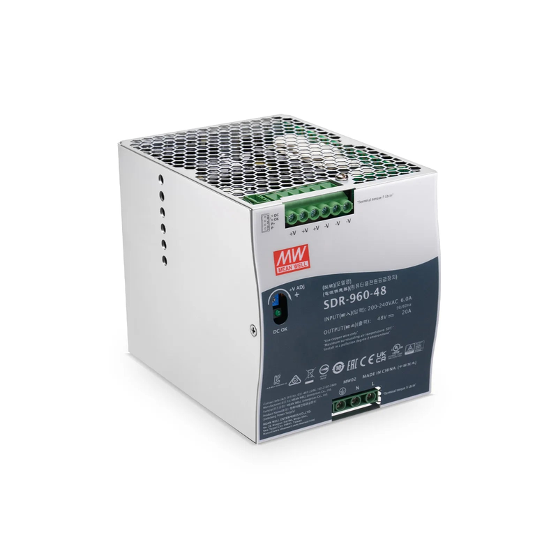 SFPS 960W 48VDC Slim DIN Rail High-Performance Industrial Power Supply with PFC Function SFPS