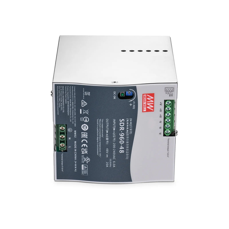 SFPS 960W 48VDC Slim DIN Rail High-Performance Industrial Power Supply with PFC Function SFPS