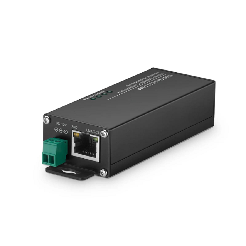 SFPS Mini Industrial Unmanaged 1x 10/100/1000Base-T RJ45 to 1x 1000Base-X Single Mode ST 1310nm 20km Gigabit Ethernet Media Converter, British Plug Standard SFPS
