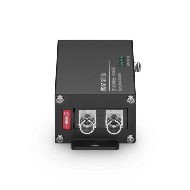 SFPS Mini Industrial Unmanaged 1x 10/100/1000Base-T RJ45 to 1x 1000Base-X Single Mode ST 1310nm 20km Gigabit Ethernet Media Converter, British Plug Standard SFPS