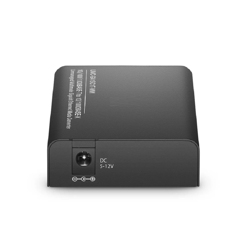 SFPS Mini Unmanaged 1x 10/100/1000Base-T RJ45 to 1x 100/1000Base-X Multimode SC 850nm 220/550m Gigabit Ethernet Media Converter, American Plug Standard SFPS
