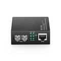 SFPS Unmanaged 1x 10/100/1000Base-T RJ45 to 1x 1000Base-X Single Mode ST 1310nm 20km Gigabit Ethernet Media Converter, British Plug Standard SFPS