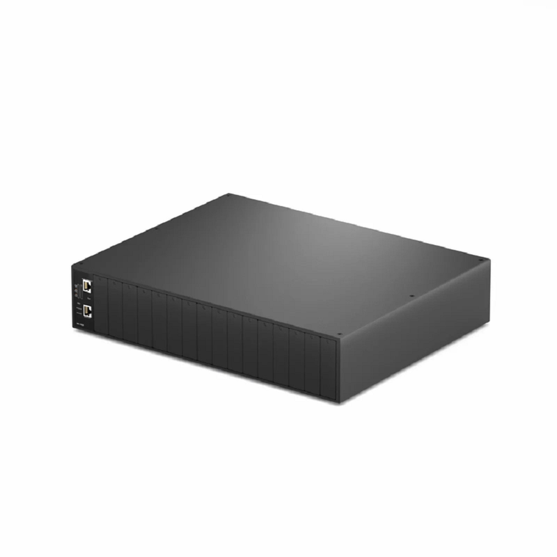 SFPS 16 Managed Media Converter Chassis, 2U Rack Mount, Single Power AC 100-240V SFPS