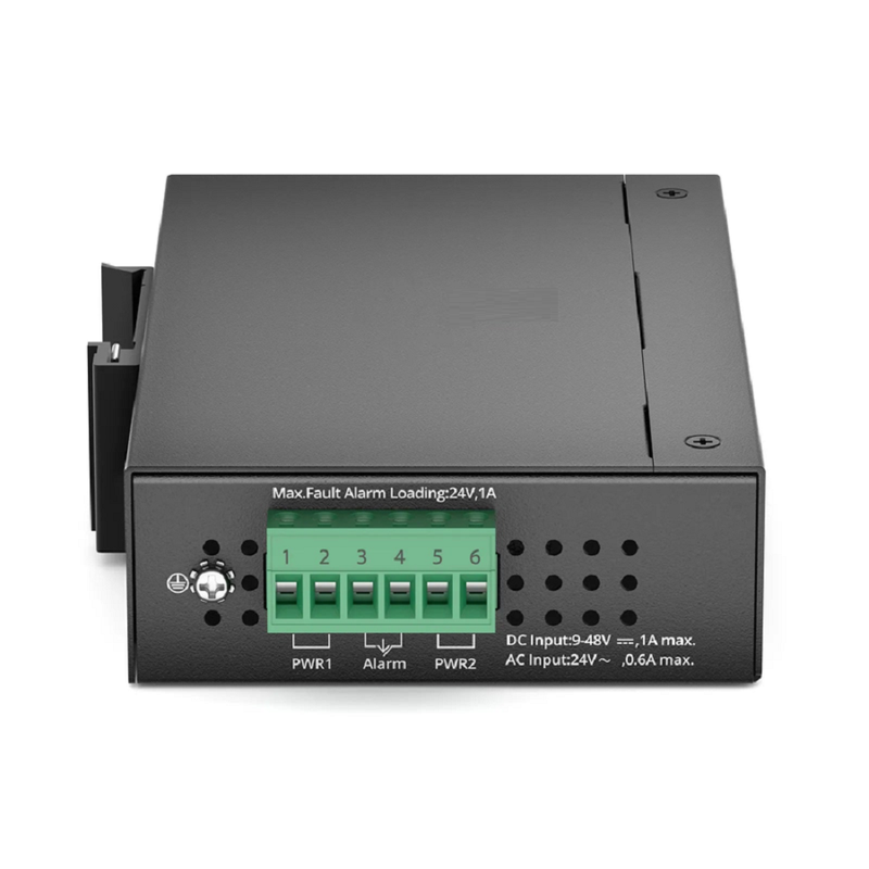 SFPS Industrial Managed 1x 10/100/1000Base-T RJ45 to 1x 100/1000/2500Base-X SFP Gigabit Ethernet Media Converter SFPS