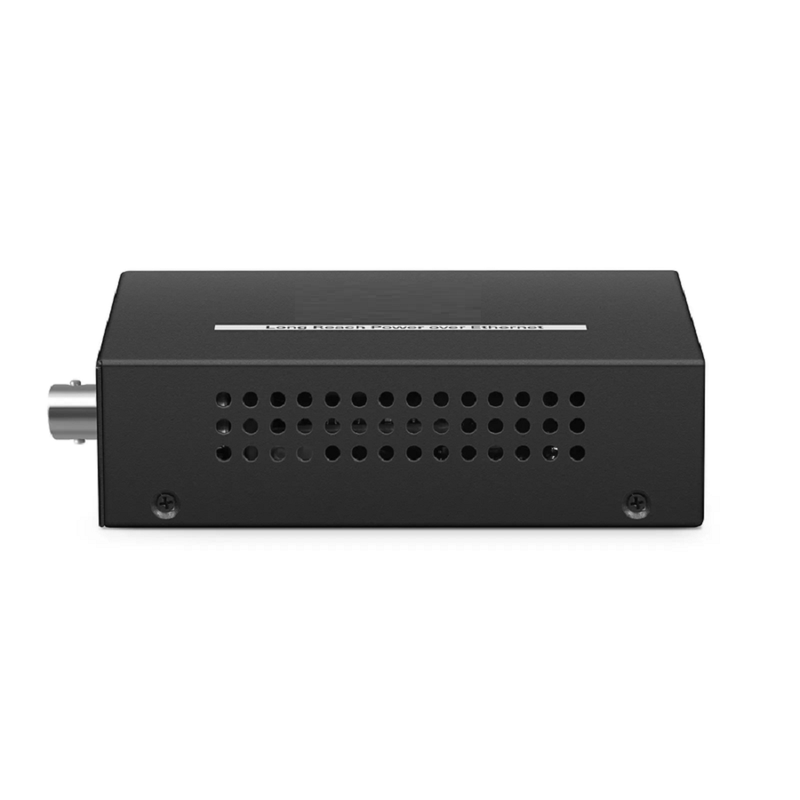 SFPS IES1100W-2PD, 1-Port 10/100M Fast Ethernet Long Reach PoE over Coaxial Injector, 1 x PoE+ Input to 1 x BNC Female Output, -20 to 70A°C Operating Temperature SFPS