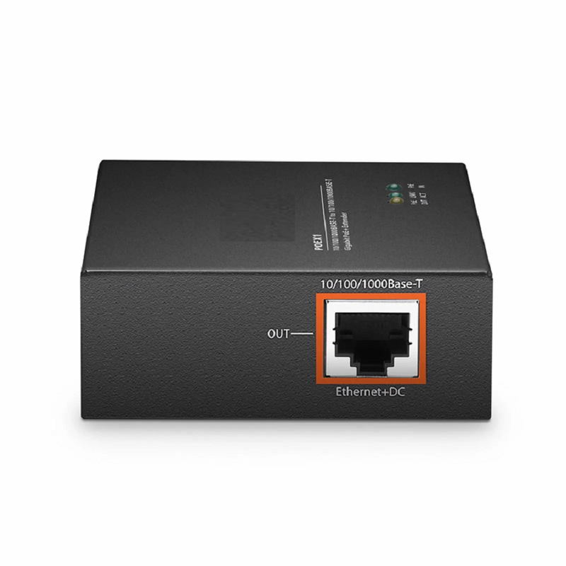 SFPS 2 Ports 10/100/1000M Gigabit PoE+ Extender, 1 in 1 out, Din-rail/Wall mountable, IEEE 802.3at/802.3af, 0 to 50A°C SFPS