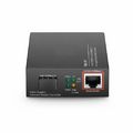 SFPS Unmanaged 1x 100M/1G/2.5G/5G/10GBase-T to 1x 10GBase-X SFP+ 10Gigabit Ethernet Media Converter, European Plug standard SFPS