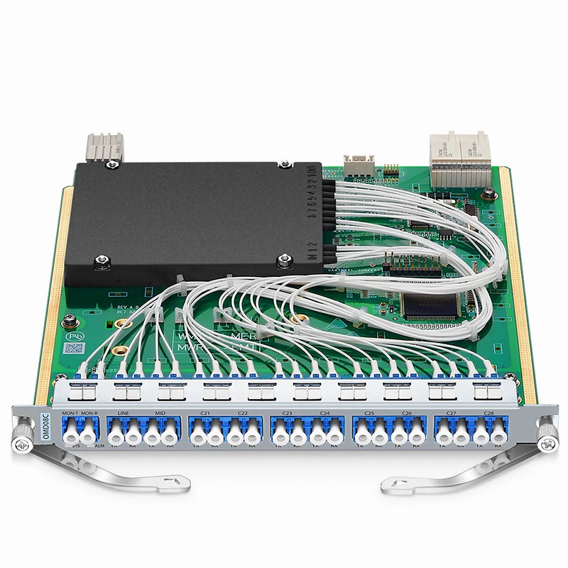 SFPS Customized 8 Channels Active DWDM Mux Demux, 100GHz, with Monitor Port and Cascade Port, LC/UPC, Dual Fiber, MS8100 Plug-in Module SFPS