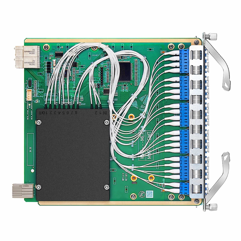 SFPS Customized 8 Channels Active DWDM Mux Demux, 100GHz, with Monitor Port and Cascade Port, LC/UPC, Dual Fiber, MS8100 Plug-in Module SFPS