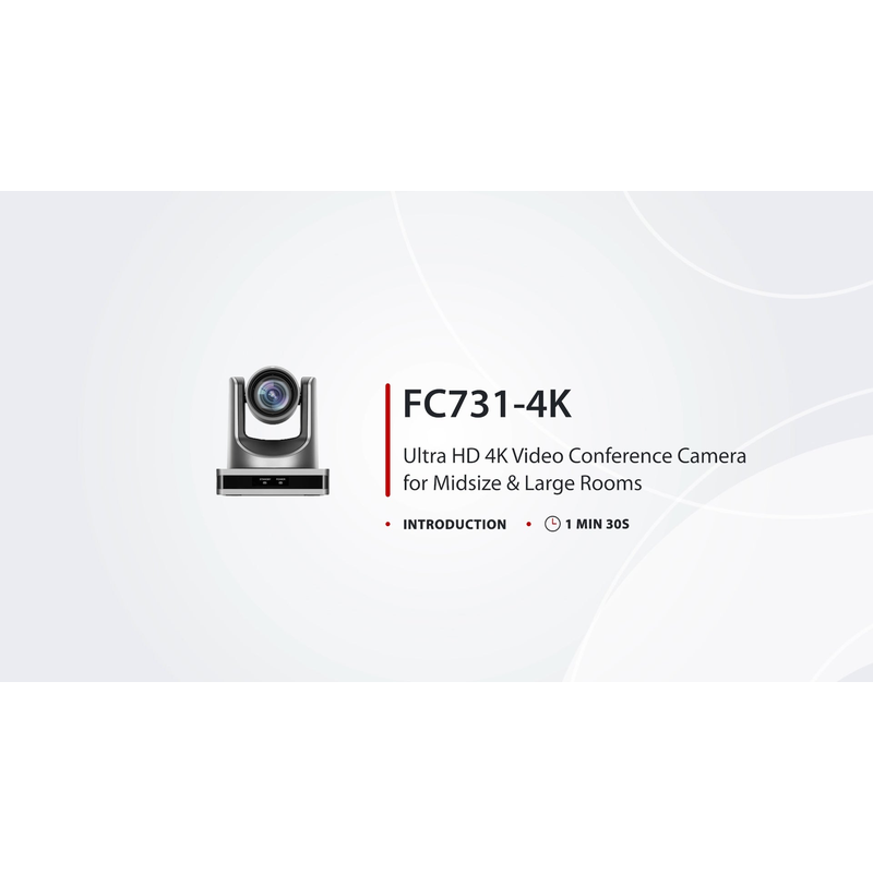 SFPS FC731-4K Ultra HD 4K Video Conference Camera for Midsize & Large Rooms, 12X Optical Zoom & PTZ SFPS