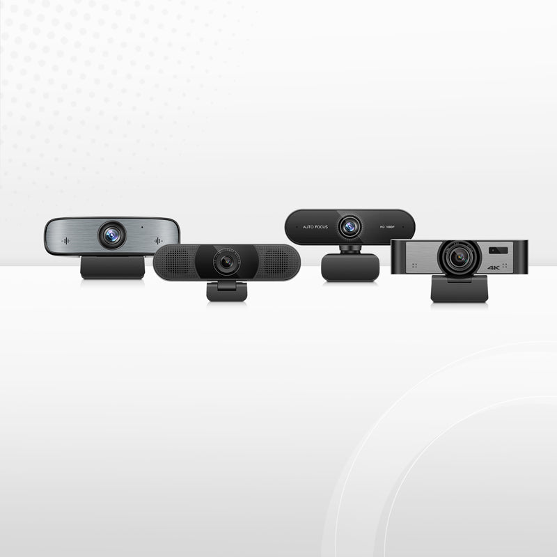 SFPS FC270S Full HD 1080p Webcam for Personal Video Calling and Conference, with 4 Microphones & 2 Speakers, USB Plug and Play SFPS