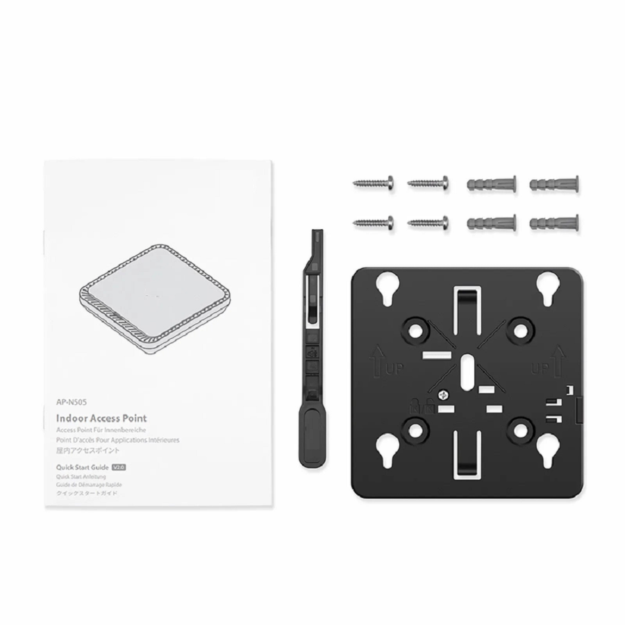 SFPS AP-N505, Cloud Managed Wi-Fi 6 802.11ax 3000 Mbps Indoor Access Point, Seamless Roaming & 2 A 2 MU-MIMO Dual Radios, Manageable via Airware, Controller or Standalone (Without PoE Injector) SFPS