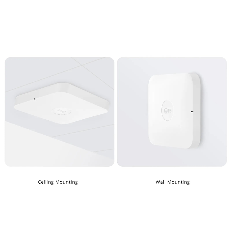 SFPS AP-N716, Wi-Fi 7 802.11be 9300 Mbps Indoor Access Point, Seamless Roaming & 2 x 2 MU-MIMO Three Radios, PicOSA®, Manageable via AmpCon-Campus (Without PoE Injector) SFPS