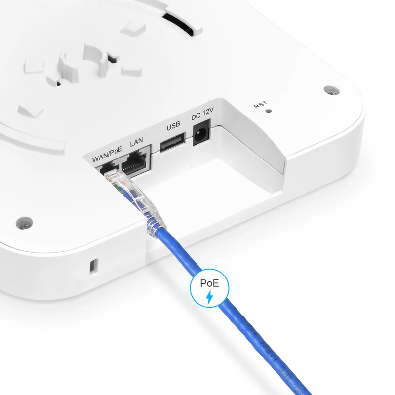 SFPS AP-N716, Wi-Fi 7 802.11be 9300 Mbps Indoor Access Point, Seamless Roaming & 2 x 2 MU-MIMO Three Radios, PicOSA®, Manageable via AmpCon-Campus (Without PoE Injector) SFPS