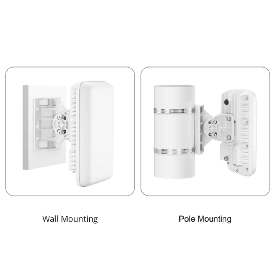SFPS AP-T566D, Wi-Fi 6 802.11ax 1800 Mbps Outdoor Access Point, Seamless Roaming & 2 x 2 MU-MIMO Dual Radios, PicOSA®, Manageable via AmpCon-Campus (Without PoE Injector) SFPS