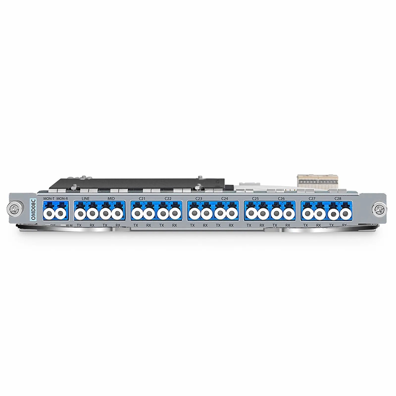 SFPS Customized 8 Channels Active DWDM Mux Demux, 100GHz, with Monitor Port and Cascade Port, LC/UPC, Dual Fiber, MS8100 Plug-in Module SFPS
