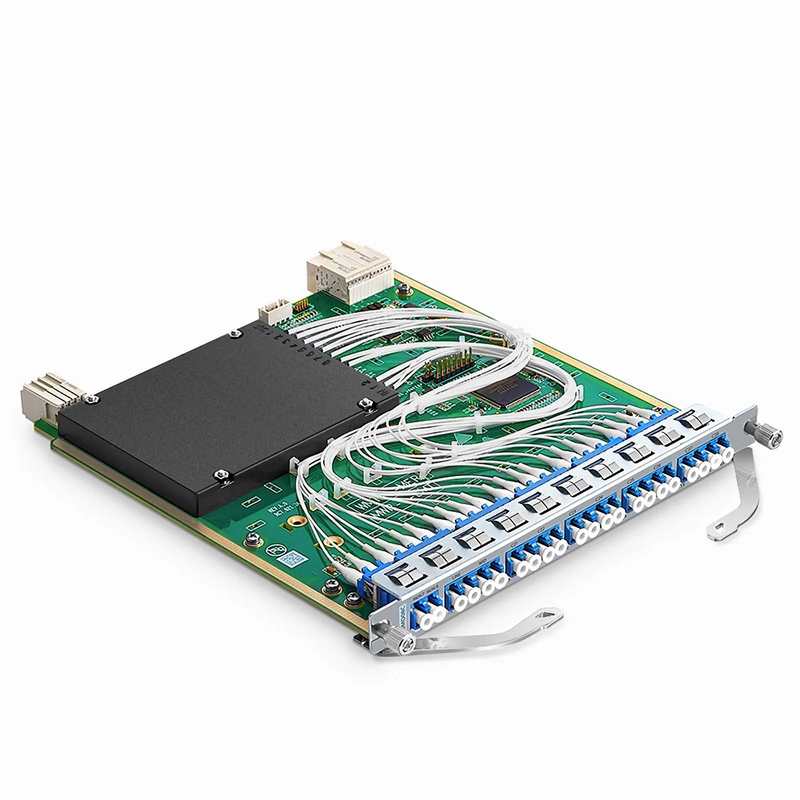 SFPS Customized 8 Channels Active DWDM Mux Demux, 100GHz, with Monitor Port and Cascade Port, LC/UPC, Dual Fiber, MS8100 Plug-in Module SFPS