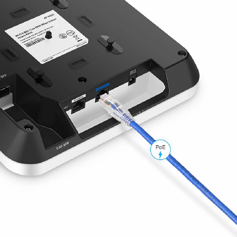 SFPS AP-N505, Cloud Managed Wi-Fi 6 802.11ax 3000 Mbps Indoor Access Point, Seamless Roaming & 2 A 2 MU-MIMO Dual Radios, Manageable via Airware, Controller or Standalone (Without PoE Injector) SFPS