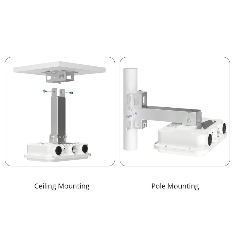 SFPS AP-T565, Cloud Managed Wi-Fi 6 802.11ax 2400 Mbps Outdoor Access Point, Seamless Roaming & 2 x 2 MU-MIMO Dual Radios, Built-in Omni-Directional Antenna, Manageable via Airware, Controller or Standalone (Without PoE Injector) SFPS