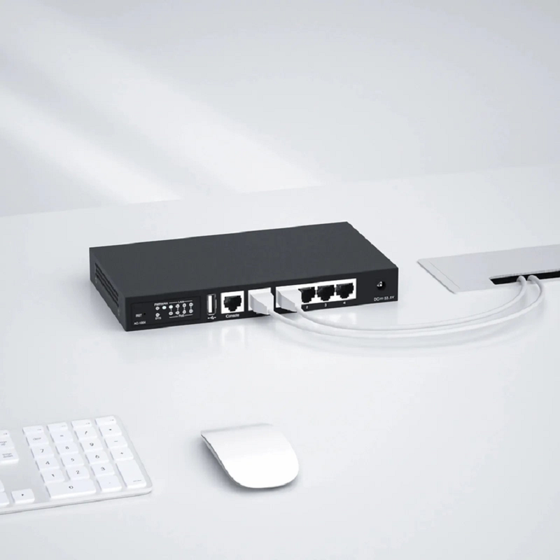 SFPS AC-1004, 802.11ax Wireless LAN Controller with 5 Gigabit Ethernet Ports, Seamless Wi-Fi Roaming, Manage up to 64 Wi-Fi 6 APs SFPS