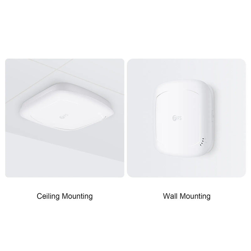 SFPS AP-N516, Wi-Fi 6 802.11ax 3000 Mbps Indoor Access Point, Seamless Roaming & 4 x 4 MU-MIMO Dual Radios, PicOSA®, Manageable via AmpCon-Campus (Without PoE Injector) SFPS