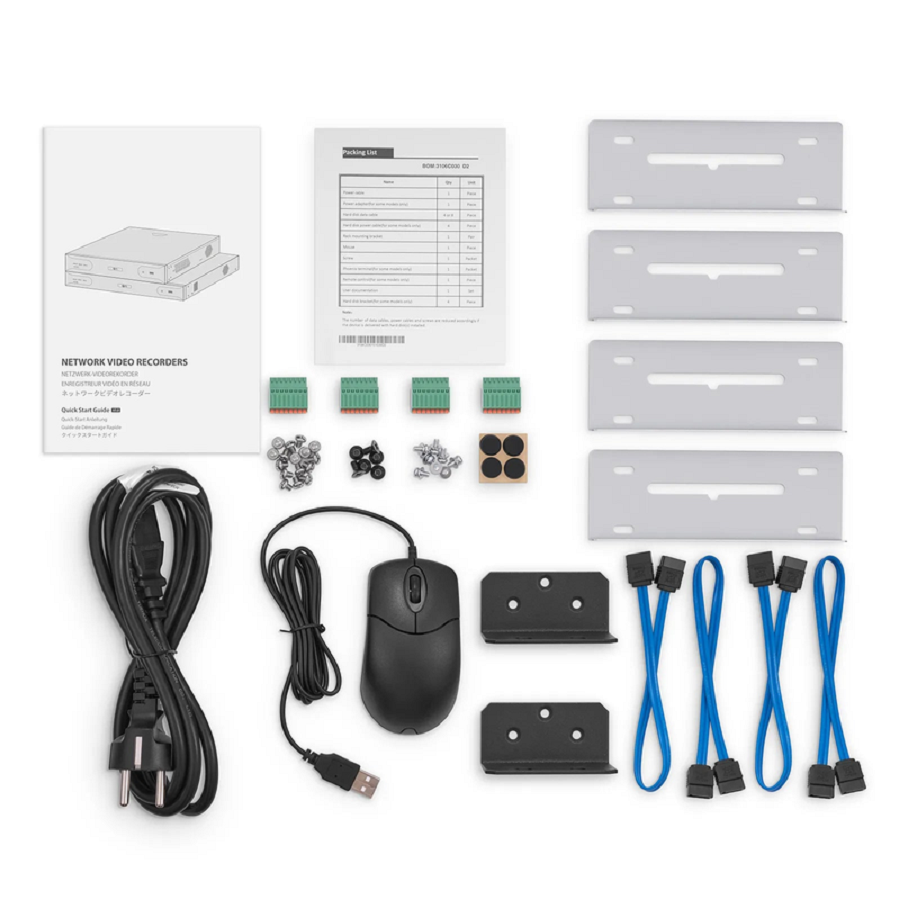 SFPS NVR204-32C-16P-V2, 32-Channel 1.5U 16 PoE 4K  H.265 Decoding Format, Up to 4x 10TB Hard Drive (Not Included), Live View/Playback Network Video Recorder SFPS