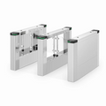 SFPS SWB950-M, Swing Barrier (Middle Pedestal), 10mm PMMA/Stainless Steel Pipe, 650mm to 1050mm Lane Width, Support QR Code and IC Card SFPS