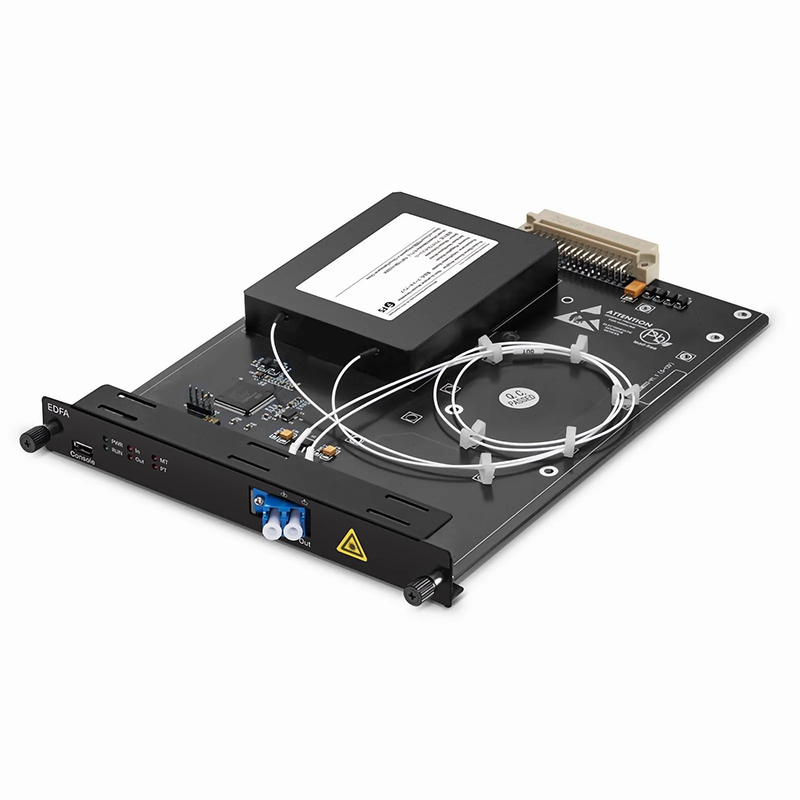 SFPS FMT17BA-51EDFA, 17dB Gain Extended C-band DWDM EDFA Booster Amplifier for FMT Managed Chassis, 20dBm Output SFPS