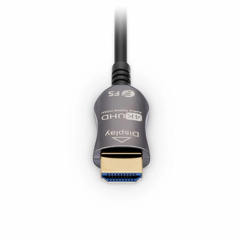 SFPS 25ft (7.6m) 4K 60Hz PVC High Speed HDMIA® Fiber Active Optical Cable (AOC) with Ethernet In Wall CL3 Rated SFPS