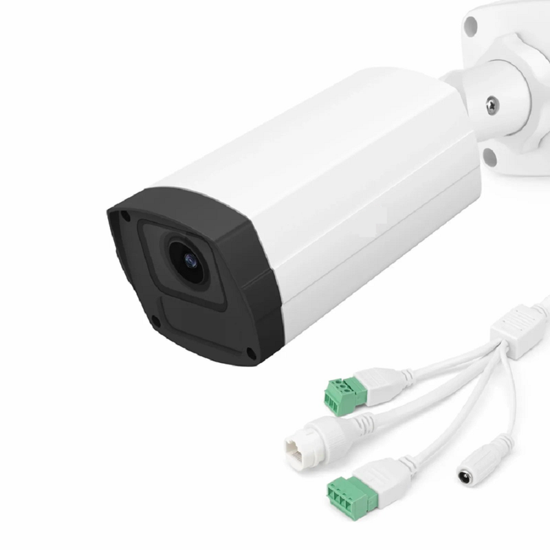 SFPS IPC501-FC-8M-B, 8MP Bullet PoE Network Camera with Built-in Mic, 98ft Color Night Vision, 120dB True WDR, Smart Intrusion Prevention, IP67 & IK10 Rating, 4.0mm Fixed Lens SFPS