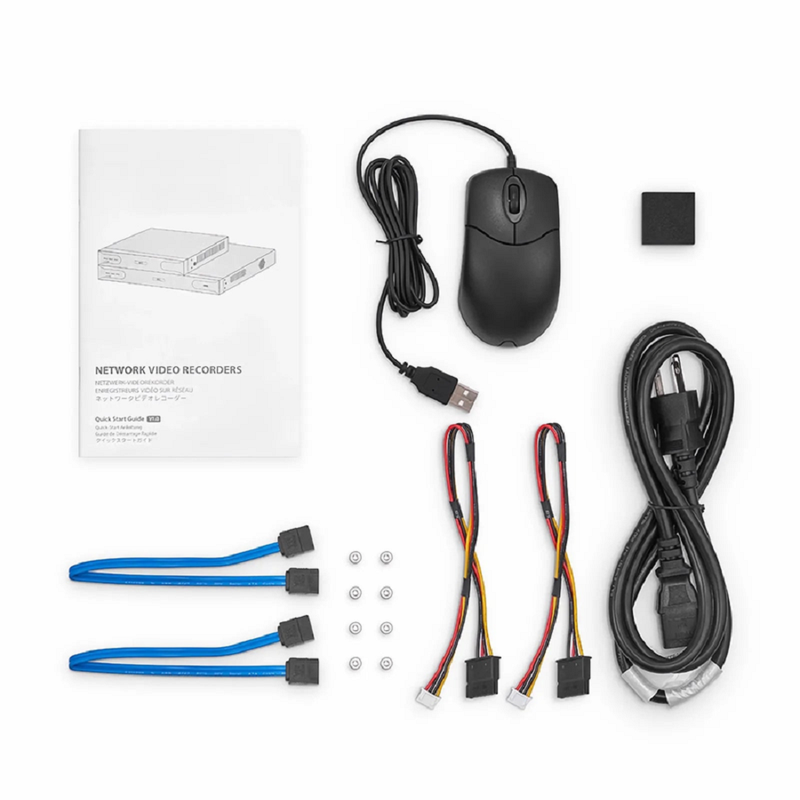 SFPS NVR102-16C-16P, 16-Channel 16 PoE 1U 4K  H.265+ Decoding Format, Up to 2x10TB Hard Drive (Not Included), Live View/Playback Network Video Recorder SFPS