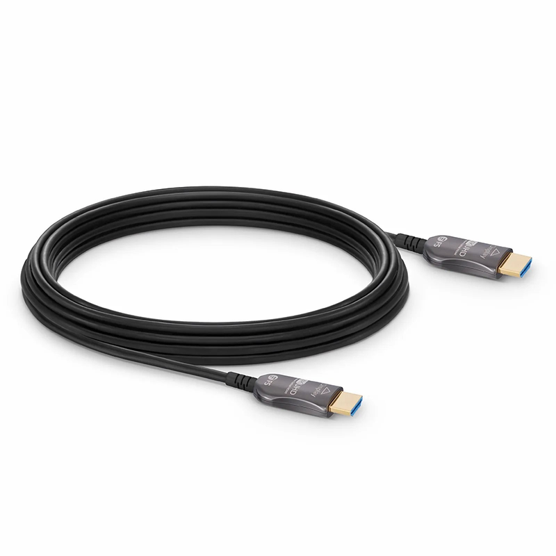 SFPS 131ft (40m) 4K 60Hz PVC High Speed HDMIA® Fiber Active Optical Cable (AOC) with Ethernet In Wall CL3 Rated SFPS