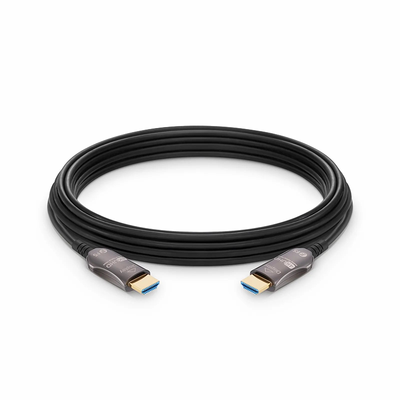 SFPS 164ft (50m) 4K 60Hz PVC High Speed HDMIA® Fiber Active Optical Cable (AOC) with Ethernet In Wall CL3 Rated SFPS