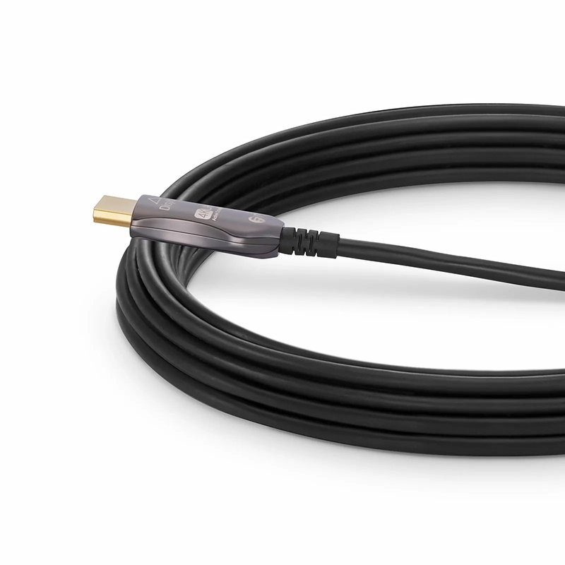 SFPS 100ft (30m) 4K 60Hz PVC High Speed HDMIA® Fiber Active Optical Cable (AOC) with Ethernet In Wall CL3 Rated SFPS