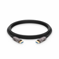 SFPS 25ft (7.6m) 4K 60Hz PVC High Speed HDMIA® Fiber Active Optical Cable (AOC) with Ethernet In Wall CL3 Rated SFPS